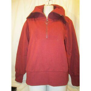 DOWNEAST brick red Going Beyond Sweatshirt Women S NWT $60